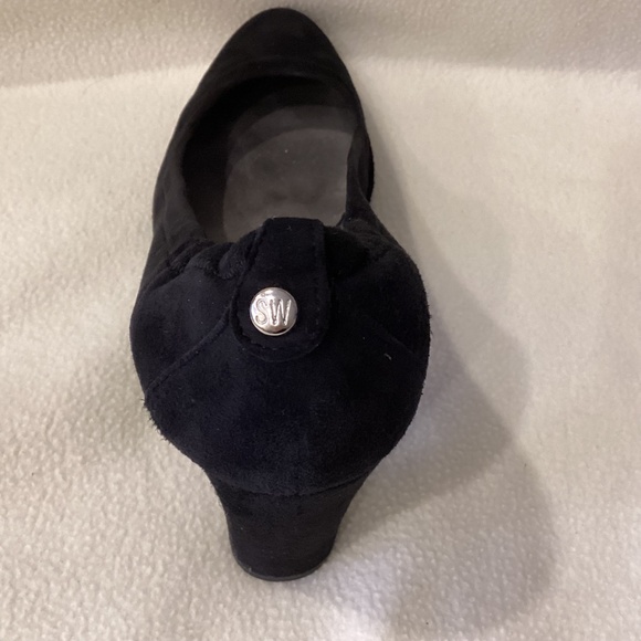Stuart Weitzman Black Suede Pumps - Picture 5 of 6